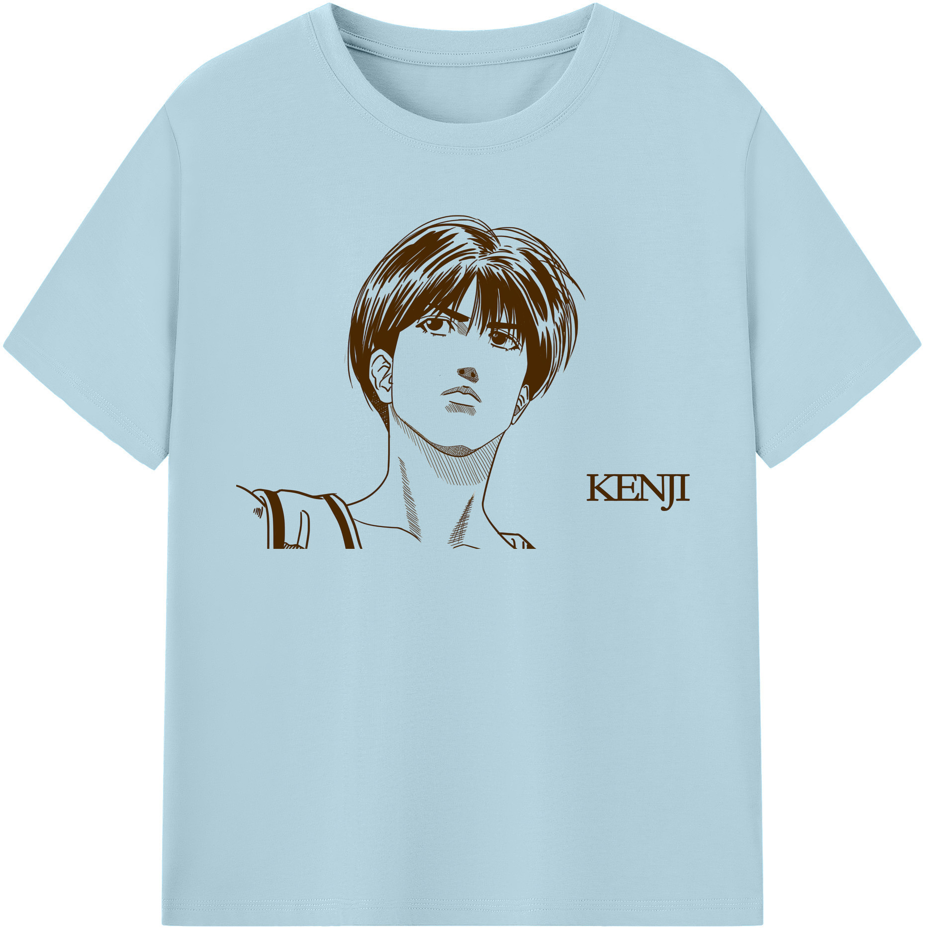 SLAM DUNK／スラムダンク 綿100％半袖Tシャツ（フロントプリント）